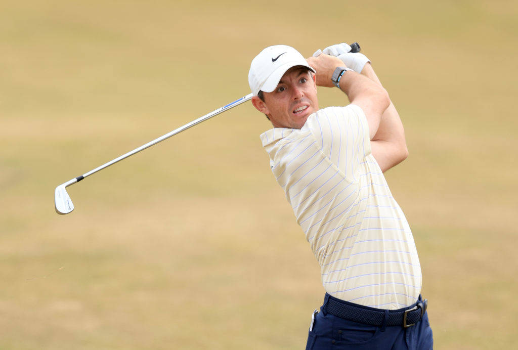 Rory McIlroy in action at St Andrews